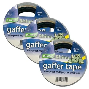 3 X gaffer tape 50mm / 10m Ultratape - Picture 1 of 4