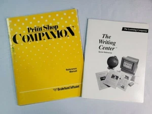 Print Shop Companion & The Writing Center Vintage Quick Reference Manuals - Picture 1 of 11
