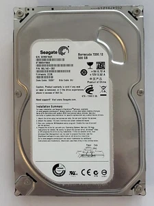 ST3500418AS, SN: 6VM, SU, PN: 9SL142-302, FW:CC38, 10287, Seagate 500Gb 3.5" HDD - Imagen 1 de 2