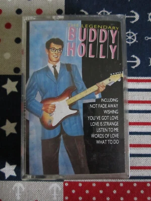 BUDDY HOLLY THE LEGENDARY 1980s HALLMARK AUDIO CASSETTE ALBUM - Image 1 of 4