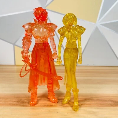 Resurrection Dark Angel Clear Orange & Leen Clear Yellow Anime 7" Action Figures - Image 1 of 4