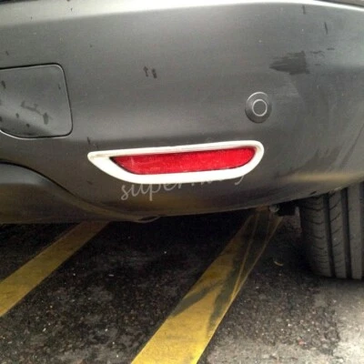 Parachoques trasero para Nissan Qashqai J11 2014-2017 cubierta antiniebla reflector cromo Foto 1 de 4