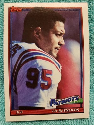 1991 TOPPS ED REYNOLDS #611 NEW ENGLAND PATRIOTS  - Image 1 of 4