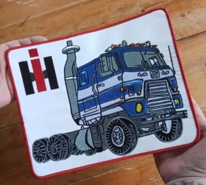 Old School LARGE BACK PATCH IH INTERNATIONAL HARVESTER Tractor / Truck BIG RIG - Picture 1 of 10