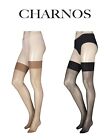 Charnos Ladies Stockings 15 Denier 24/7 Matte Black / Sherry S M L - 2 Pair Pack