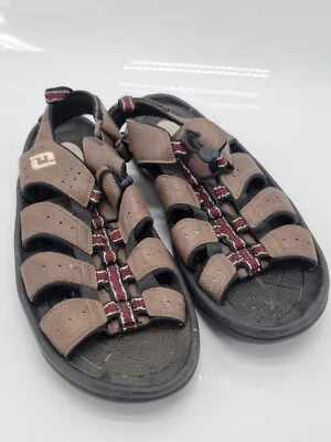 FootJoy FJ GreenJoys Sandals Mens 13 M Brown Black Leather Golf Spikes 45434 - Image 1 of 4