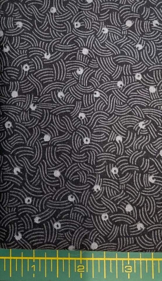 TELAS FIGO - ELEMENTOS #92010-99 PUNTOS - NEGRO POR GHAZAL RAZAVI - 1/2 YARDA Foto 1 de 1