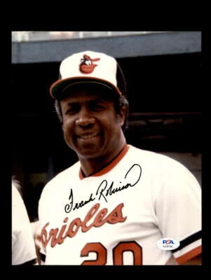 Frank Robinson PSA DNA Coa Signed 8x10 Photo Orioles Autograph - Image 1 of 3