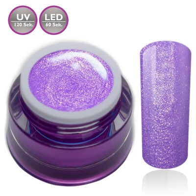 Farbgel Glitter Violett Mermaid Einhorn Uv-Led Nagelgel Nails Nageldesign - Bild 1 von 4