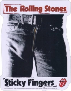 Sticker - The Rolling Stones Sticky Fingers Cover Art 3.88" x 5" Die Cut #10334 - Picture 1 of 1