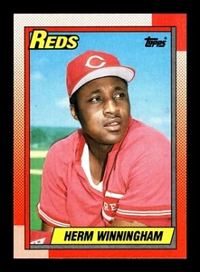 Herm Winingham ⚾ 1990 Topps Béisbol #94 Cincinnati Reds - Imagen 1 de 2