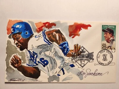 Bo Jackson, Cover, Wild Horse Cachets, Kansas City Monarchs, MLB, H/P, 1989 - Image 1 of 3
