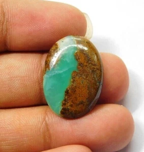 Piedra preciosa crisoprasa suelta cabujón bio crisoprasa para joyería 17 quilates ME-8321 - Imagen 1 de 3