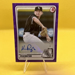 Konnor Pilkington 2020 White Sox Auto MLB Bowman Purple # /250 - Picture 1 of 6