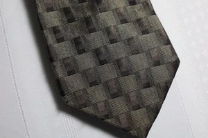 DKNY  100% Silk neck tie Brown Tones  - Picture 1 of 6