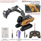 8-Channel Alloy Remote Control Caterpillar Excavator  Boys Engineering Car Toys