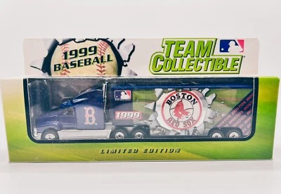 Matchbox 1999 Limited Edition Boston Red Sox Peterbilt Tractor-Trailer Hauler - Image 1 of 4