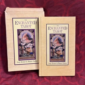 ¡Raro! El Tarot Encantado 1990 1ª Edición HB por: Amy Zerner Libro Firmado Solo -7871 - Imagen 1 de 10