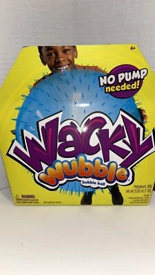 WACKY WUBBLE BUBBLE BALL BLUE - No Pump Needed  New In Original Package - Image 1 of 4