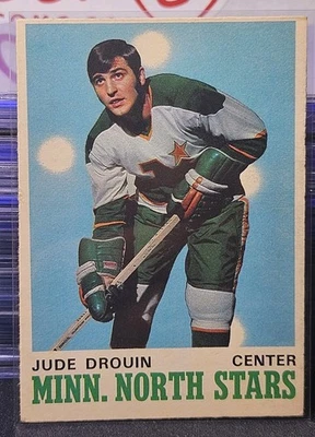 70-71 O-Pee-Chee Jude Drouin Rookie 🚨🚨🚨 Minnesota North Stars  - Image 1 of 2
