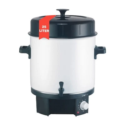 Clatronic Glühwein Einkochautomat EKA 3338 Heißgetränkespender 25L 1800W mit