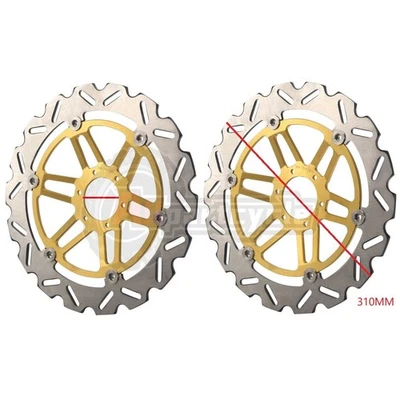 Золотистые передние тормозные диски роторы для Honda CBR 1100 XX Super Blackbird 1997 1998 - Изображение 1 из 4