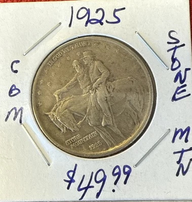 1925 50C Stone Mountain Silver Commemorative - Image 1 of 2