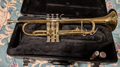 Trompeta King #600 vintage con boquilla King 7c y estuche de transporte Foto 1 de 4