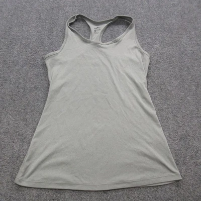 Camiseta sin mangas Nike Dri-FIT para mujer pequeña gris espalda deportiva malla camiseta para correr Foto 1 de 4