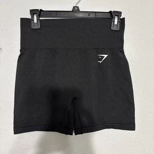 Pantalones Cortos GymShark Vital Seamless 2.0 Para Mujer Talla Mediana Negro Calce de Compresión - Imagen 1 de 3