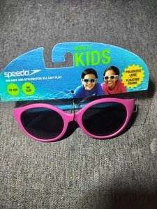 Speedo Kids Sunglasses Pink/Blue Polarized UV400 Floating Frame New. - Picture 1 of 4