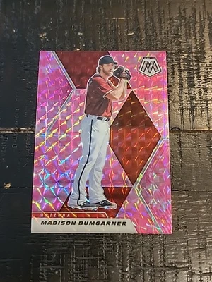 2021 Panini Mosaic - Madison Bumgarner #140 Pink Camo Mosaic Prizm - Image 1 of 2