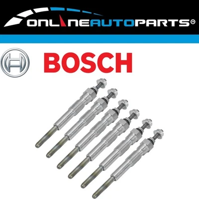 6 Bosch 6volt Glow Plugs for Landcruiser HJ60 4.0L 2H Diesel 82~88 60 Series - Image 1 of 3