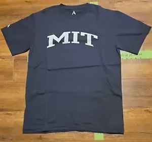 T-shirt MIT University da uomo taglia large manica corta collo a vite nera - Foto 1 di 4