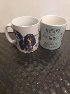 2 X 'Cavalier King Charles Spaniels' Dog Designer Mugs NWOB b5 Mother's Day New - Picture 1 of 8