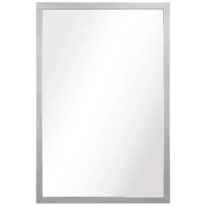 Empire Art Direct Wall Mirror 30" H X 20" W, Polished Silver Stainless Steel - Picture 1 of 8