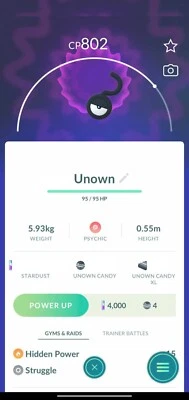 Pokemon UNOWN Trade Go All Letters Back In Stock - Image 1 of 2