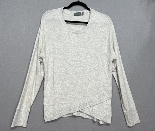 VETEMENTS Felpa ATHLETA da donna grigia a maniche lunghe taglia large