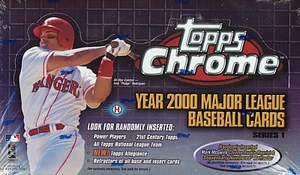 Caja de pasatiempos de béisbol Topps 2000 cromada serie 1 sellada - Imagen 1 de 3