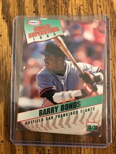 1995 Kraft Singles Superstars: Barry Bonds #18/30 San Francisco Giants