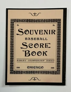 World Series Program Cover Card 1908 Chicago Cubs vs Detroit Tigers WS1 - Picture 1 of 2
