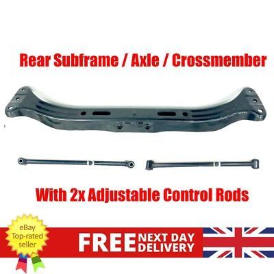 HYUNDAI COUPE ELANTRA TIBURON REAR SUBFRAME WITH REAR RODS LOWER SUSPENSION ARMS - Image 1 of 4