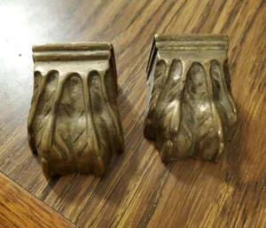 Duncan Phyfe VTG claw feet for table Brass paws - Picture 1 of 9