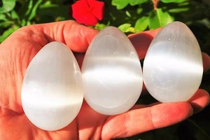 [1] Selenite Crystal Egg of Psychic Awareness™ POWERFUL ~2.5" 70mm 200grams  - Picture 1 of 12