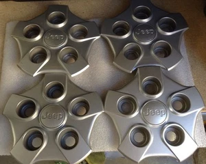 JEEP WHEEL CENTER CAP HUB CAPS ONE SET OF 4 OEM OYX93TRMAB CHB0021011 #1 - Picture 1 of 8