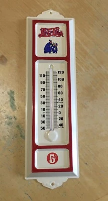 Termómetro de metal en relieve Pepsi-Cola Keystone Cops 5c - Hecho en EE. UU. PEPSI COLA Foto 1 de 4