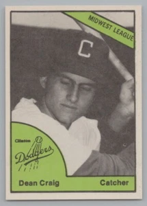 Dean Craig 1978 TCMA Clinton Dodgers - Picture 1 of 2