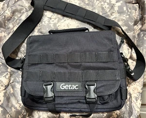 New Getac T800/Z710/ZX70 Notebook Carry Bag Black Canvas Military Surplus - Picture 1 of 6