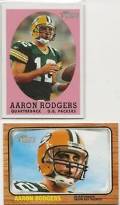 Topps Heritage 2005 base/variación #344 y #344 AaRON RODGERS (NM-MT A NUEVO) - Imagen 1 de 3
