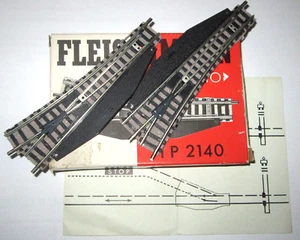 FLEISCHMANN 2140 N PICCOLO PAIR LEFT/ RIGHT HAND TURN OUT SWITCH POINTS NIB 9140 - Picture 1 of 14